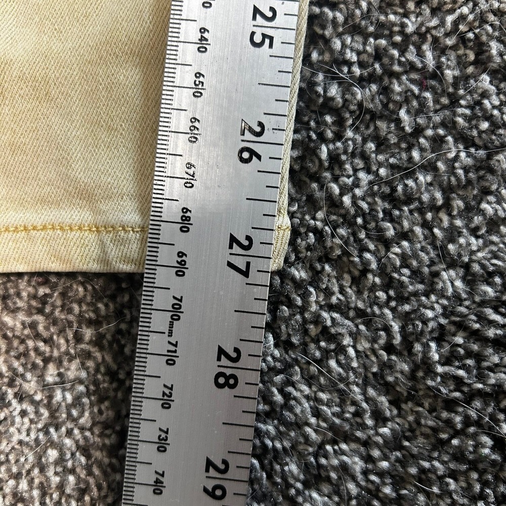 Dear John Jeans Women 29 Tan Excellent Mid Rise Slim Fit Tapered Denim - Picture 4 of 5